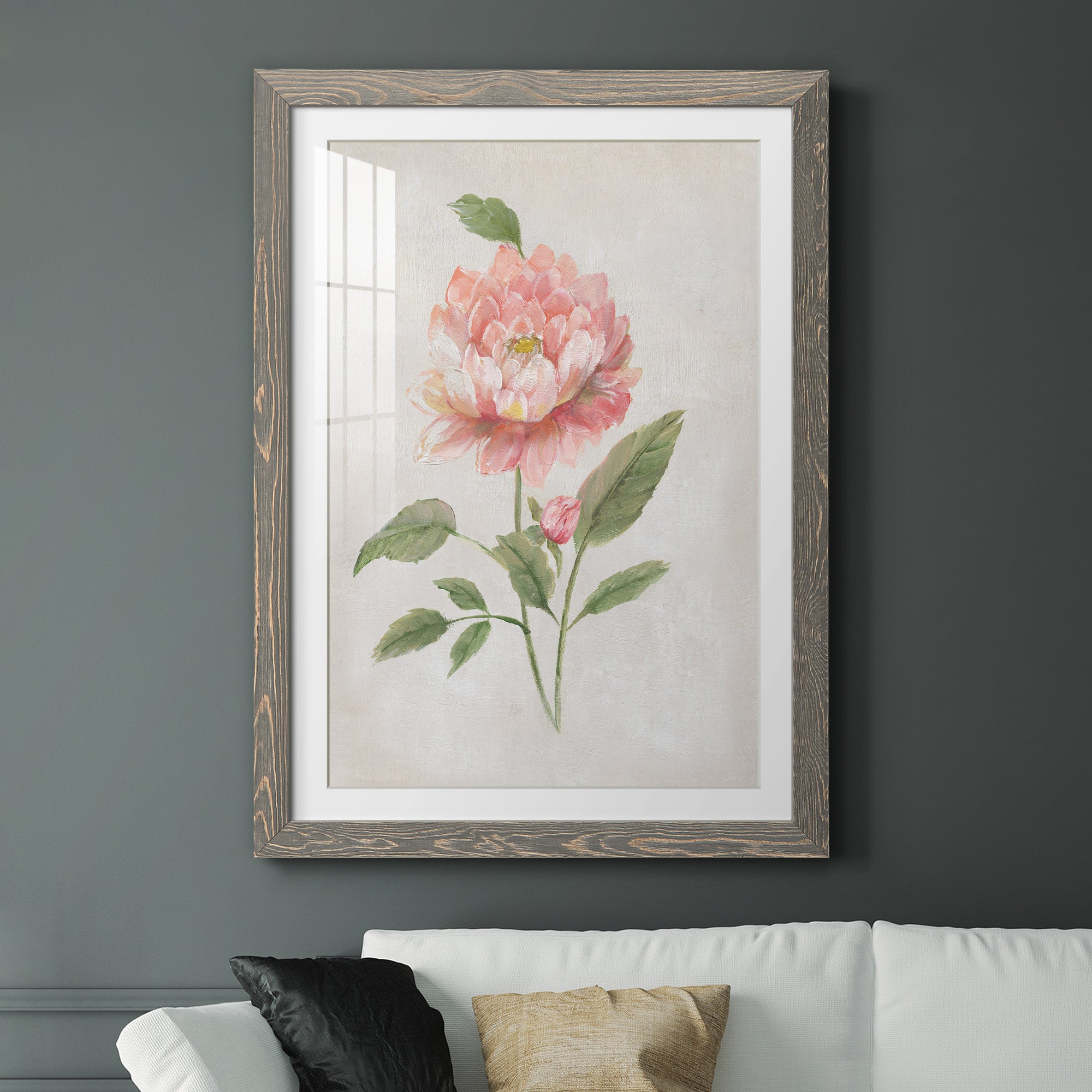 Grandiflora III - Barnwood Framed Art Print