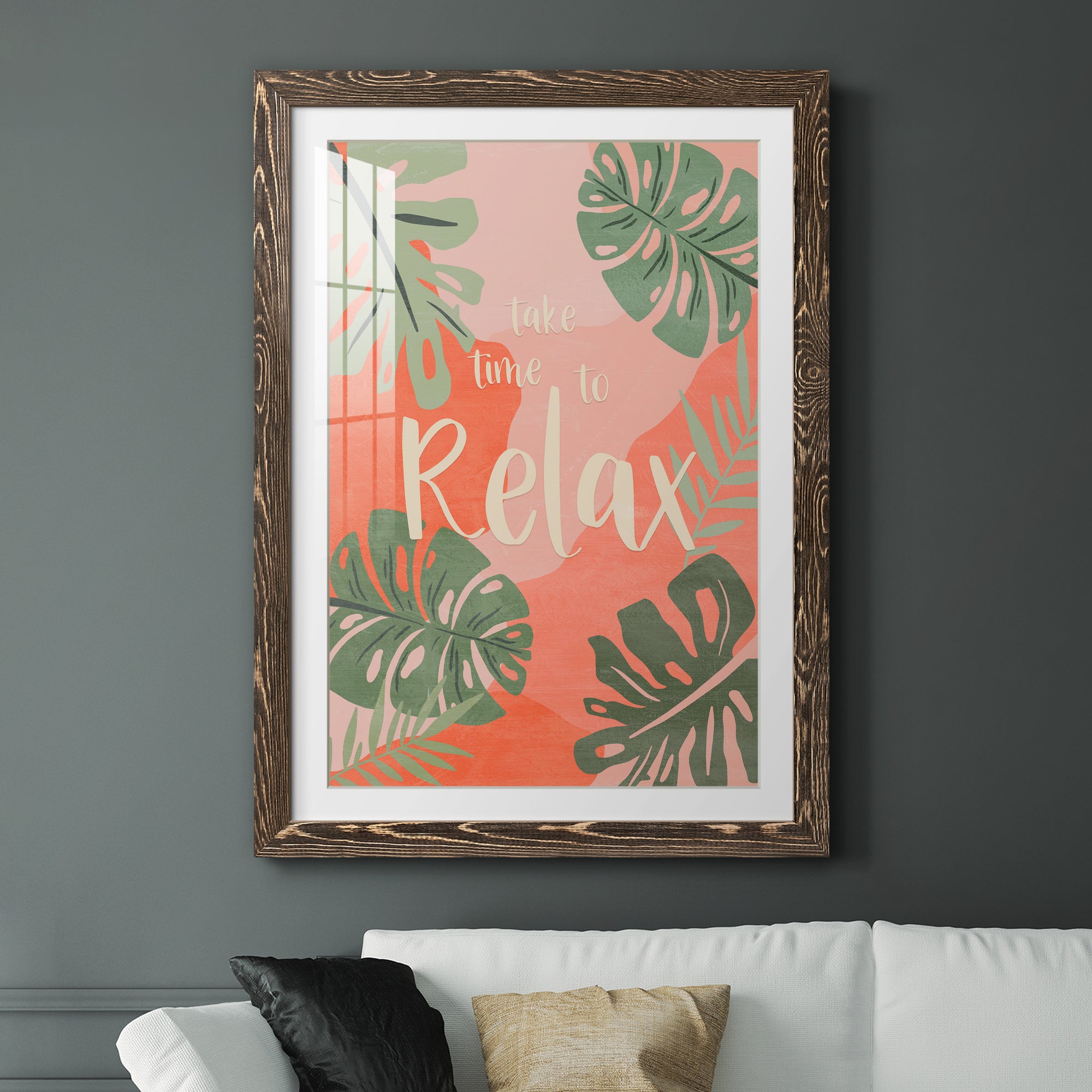 Take Time - Premium Framed Print - Distressed Barnwood Frame - Ready to Hang