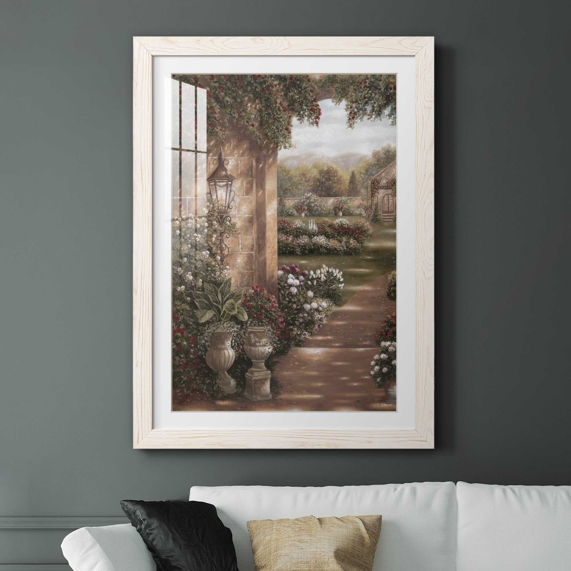 Evening in the Conservatory - Barnwood Framed Art Print