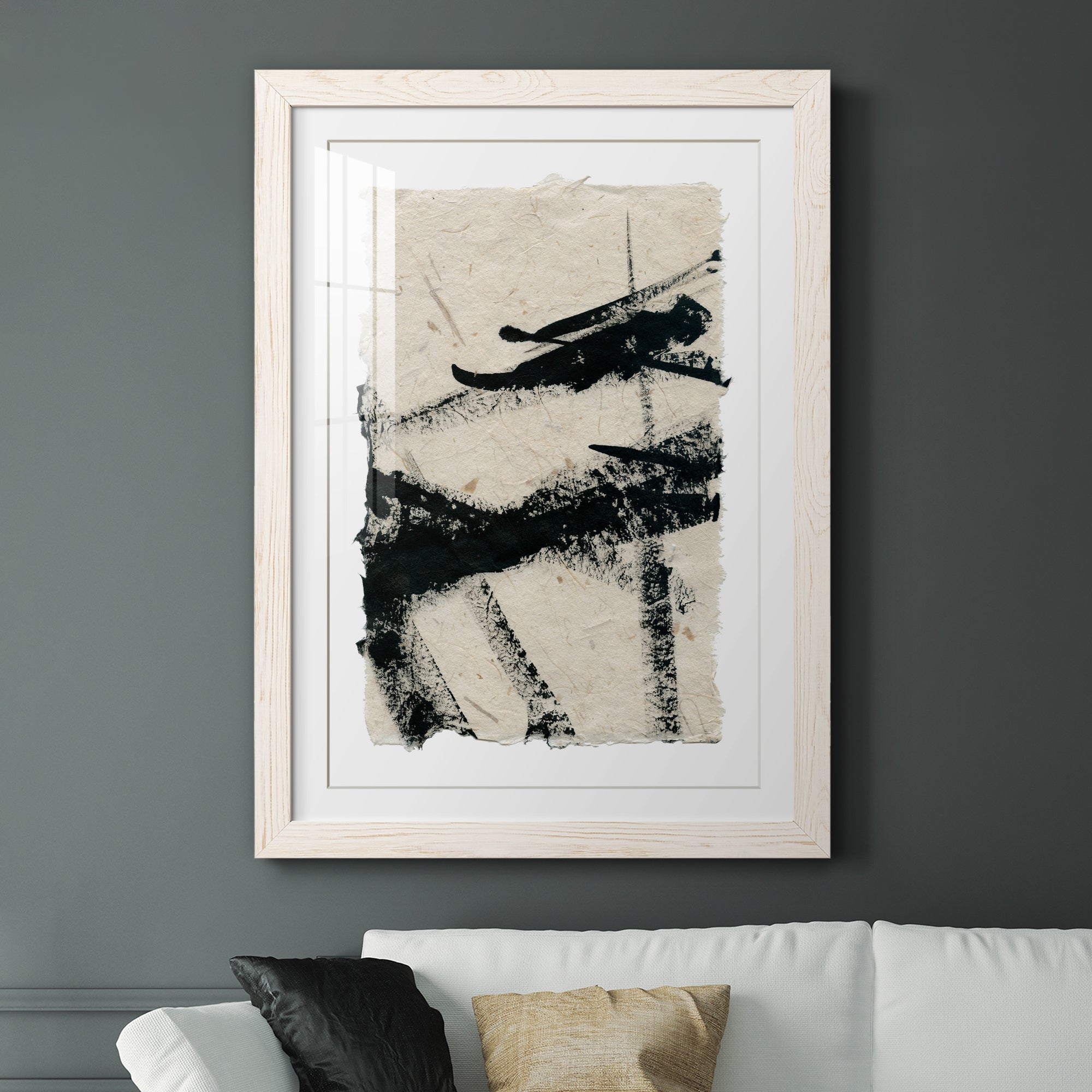 Lines Crossed II - Premium Framed Print - Distressed Barnwood Frame - Ready to Hang