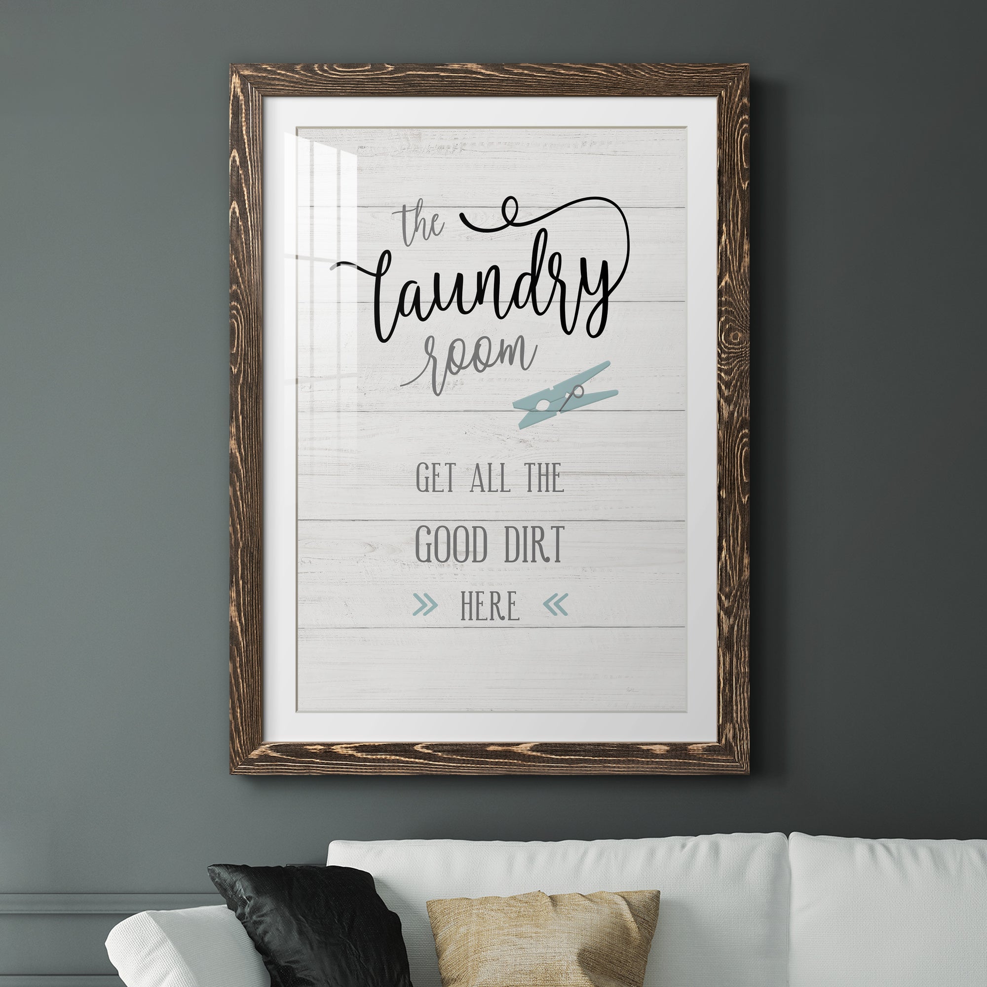 Good Dirt - Premium Framed Print - Distressed Barnwood Frame - Ready to Hang