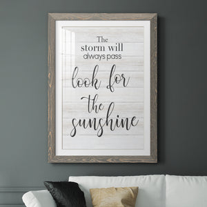 Look for the Sunshine - Premium Framed Print - Distressed Barnwood Frame - Ready to Hang