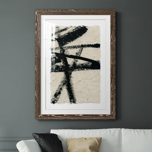 Lines Crossed III - Premium Framed Print - Distressed Barnwood Frame - Ready to Hang
