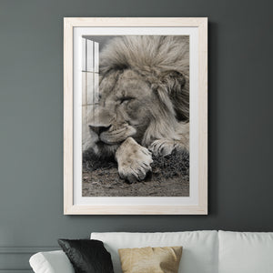 Sleepy Afternoon in Masai Mara - Barnwood Framed Art Print
