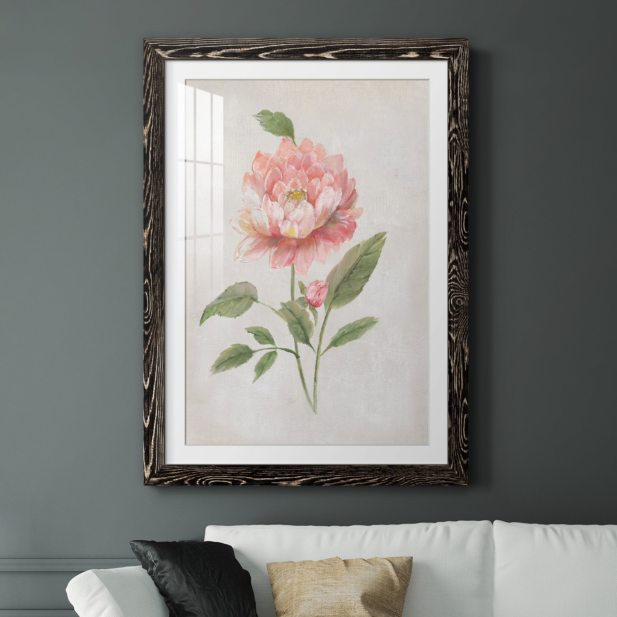 Grandiflora III - Barnwood Framed Art Print
