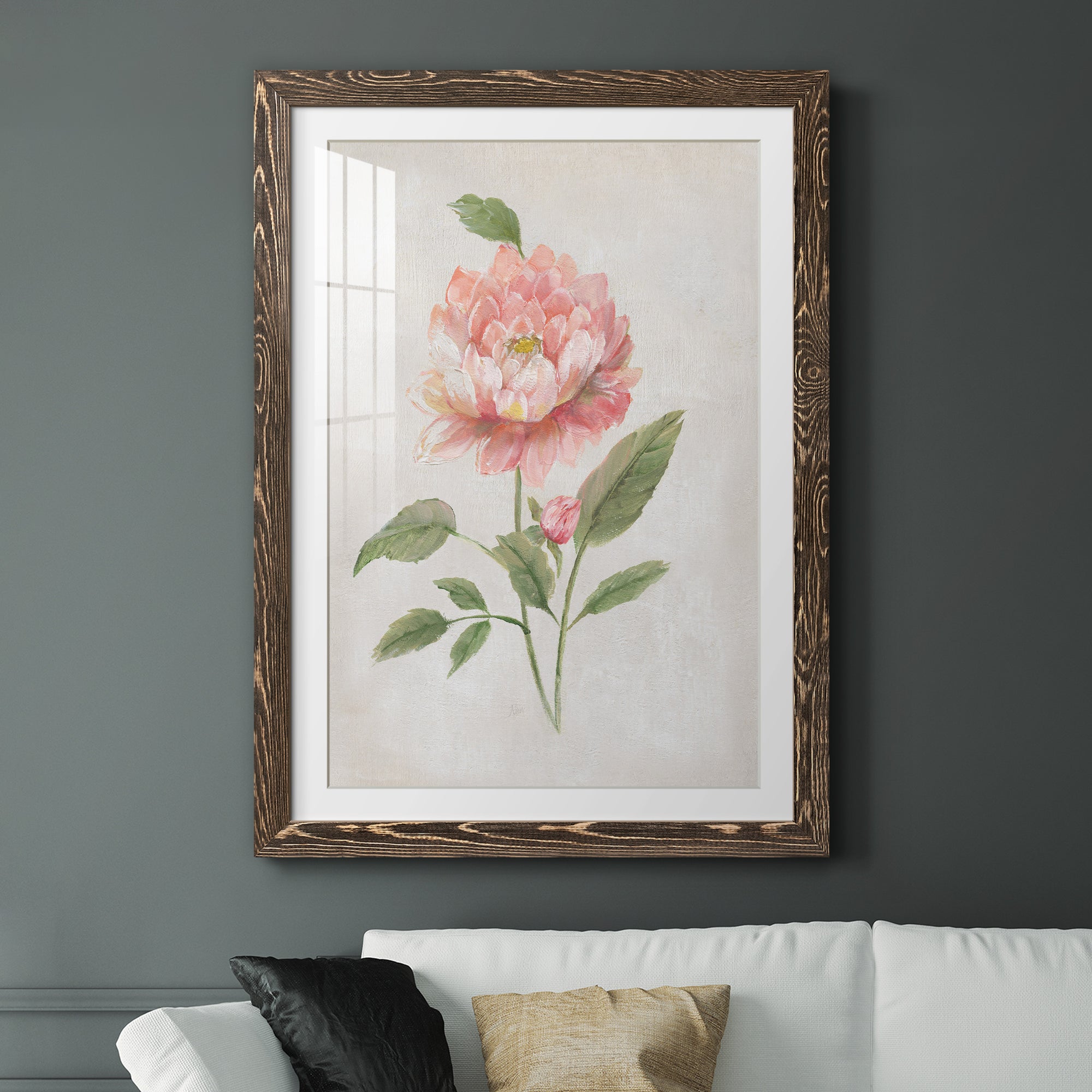 Grandiflora III - Barnwood Framed Art Print