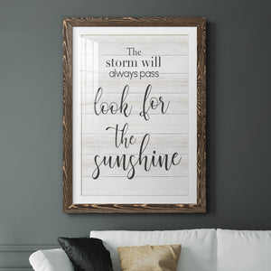 Look for the Sunshine - Premium Framed Print - Distressed Barnwood Frame - Ready to Hang