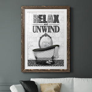 Relax and Unwind - Barnwood Framed Art Print
