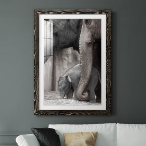 Family Moment - Barnwood Framed Art Print