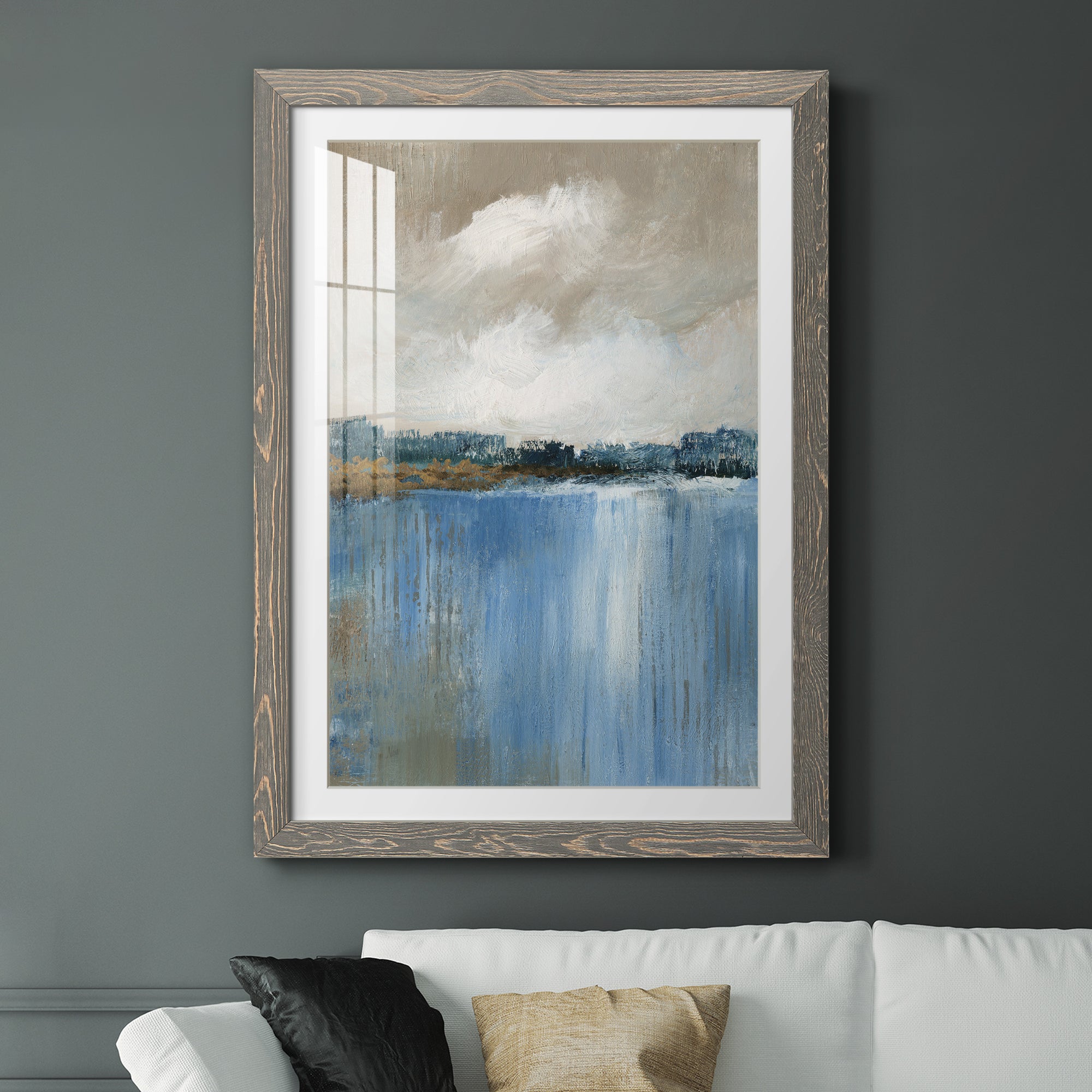 Wind and Water - Premium Framed Print - Distressed Barnwood Frame - Ready to Hang