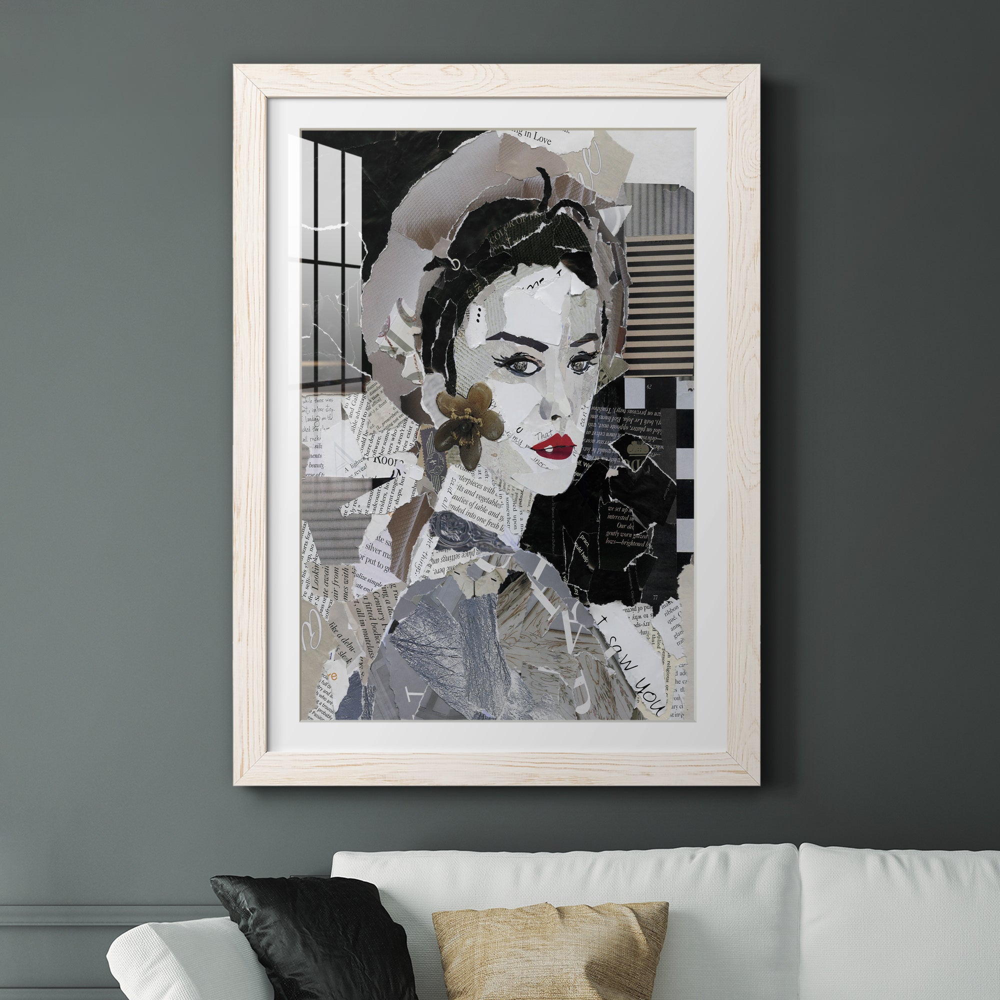 Runway Pause - Barnwood Framed Art Print