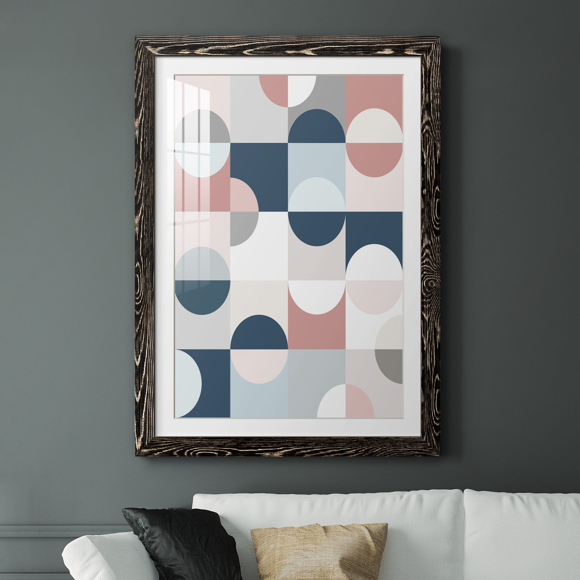 Modern Reflection - Barnwood Framed Art Print