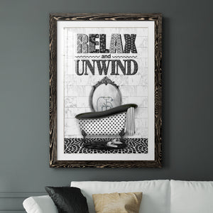 Relax and Unwind - Barnwood Framed Art Print