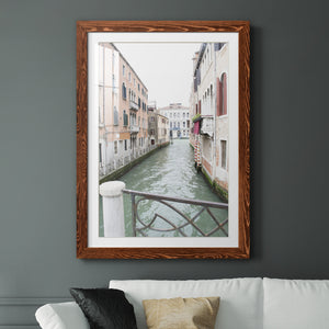 Venice Canal I - Premium Framed Print - Distressed Barnwood Frame - Ready to Hang