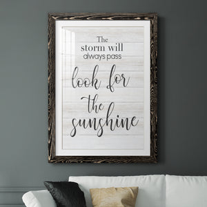 Look for the Sunshine - Premium Framed Print - Distressed Barnwood Frame - Ready to Hang
