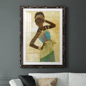 Tribal Vision II - Barnwood Framed Art Print