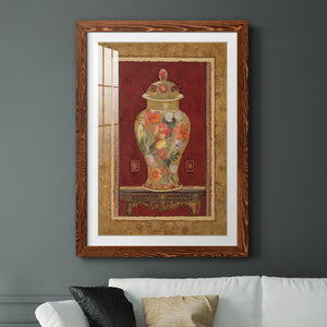Romantic Urn II - Barnwood Framed Art Print
