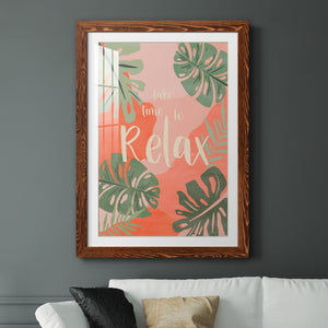 Take Time - Premium Framed Print - Distressed Barnwood Frame - Ready to Hang