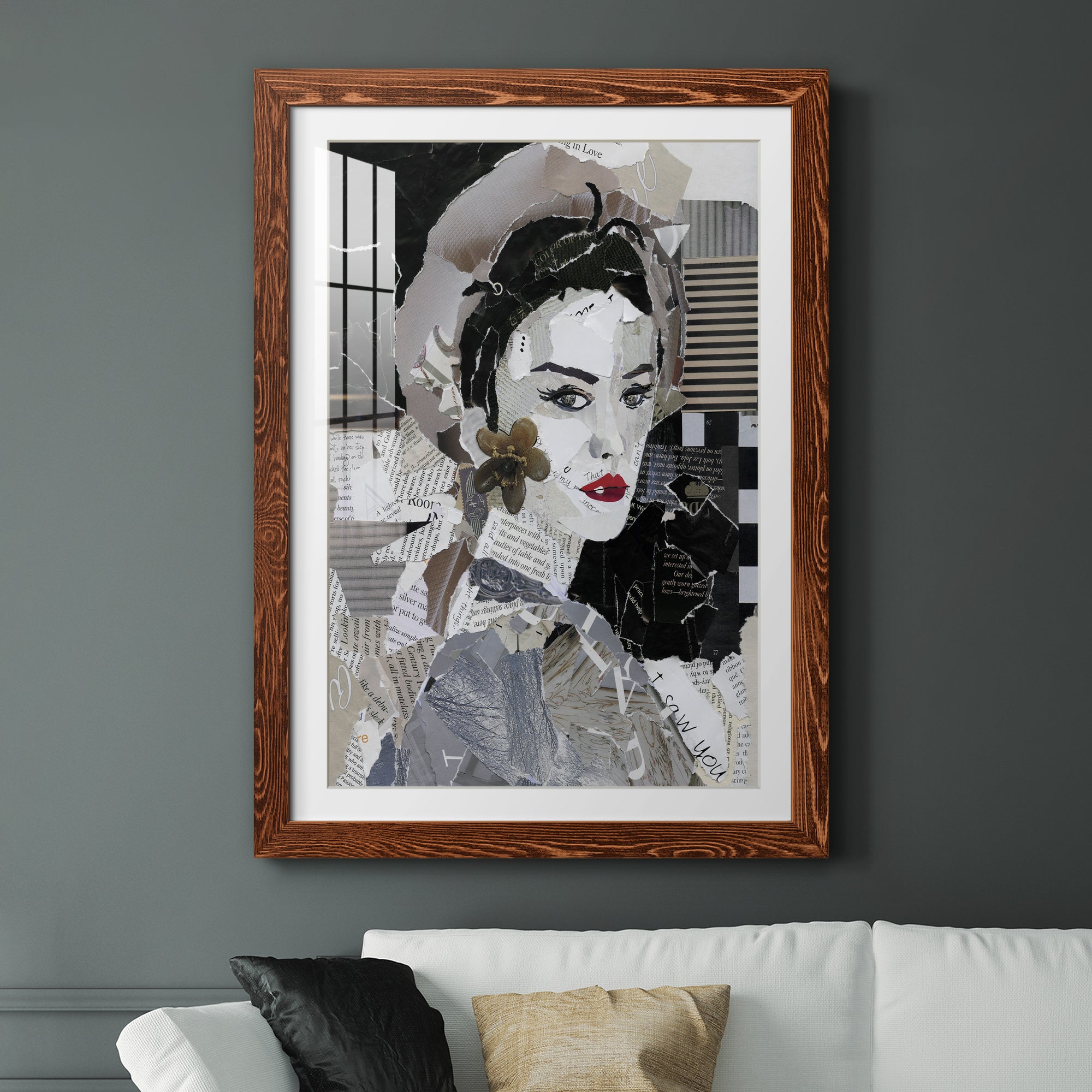 Runway Pause - Barnwood Framed Art Print