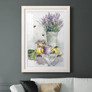 Lavender Lemon and Honey Tea - Premium Framed Print - Distressed Barnwood Frame - Ready to Hang