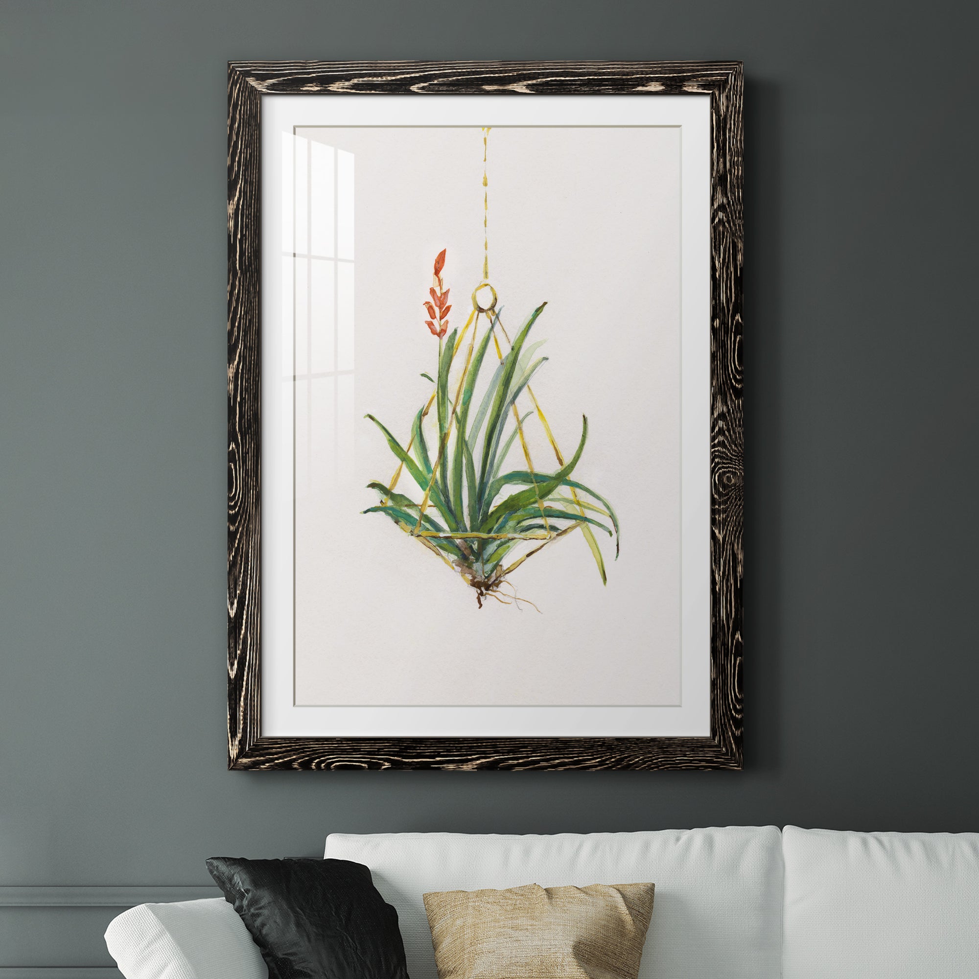 Gardenaire I - Barnwood Framed Art Print