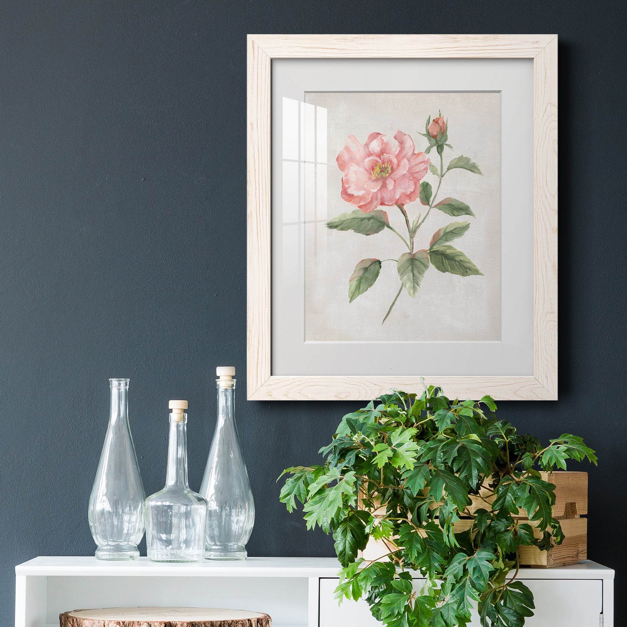 Grandiflora II - Barnwood Framed Art Print