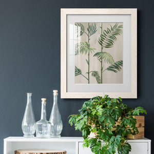 Modern Fronds I - Barnwood Framed Art Print