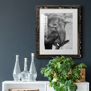 Tender Moment - Barnwood Framed Art Print