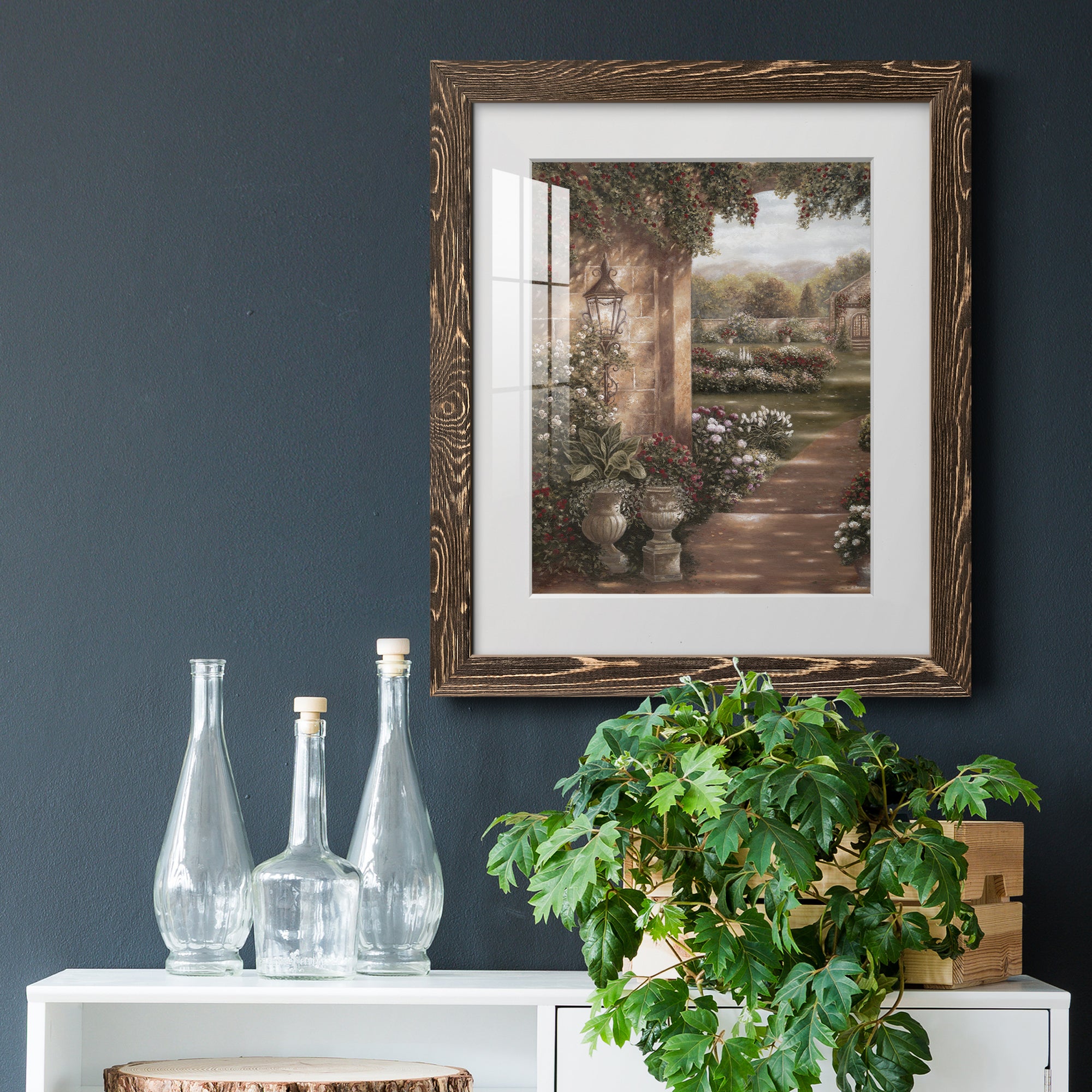 Evening in the Conservatory - Barnwood Framed Art Print