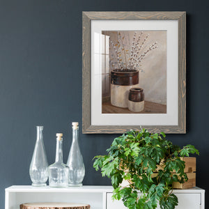 Pussywillows & Spring - Barnwood Framed Art Print