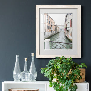 Venice Canal I - Premium Framed Print - Distressed Barnwood Frame - Ready to Hang