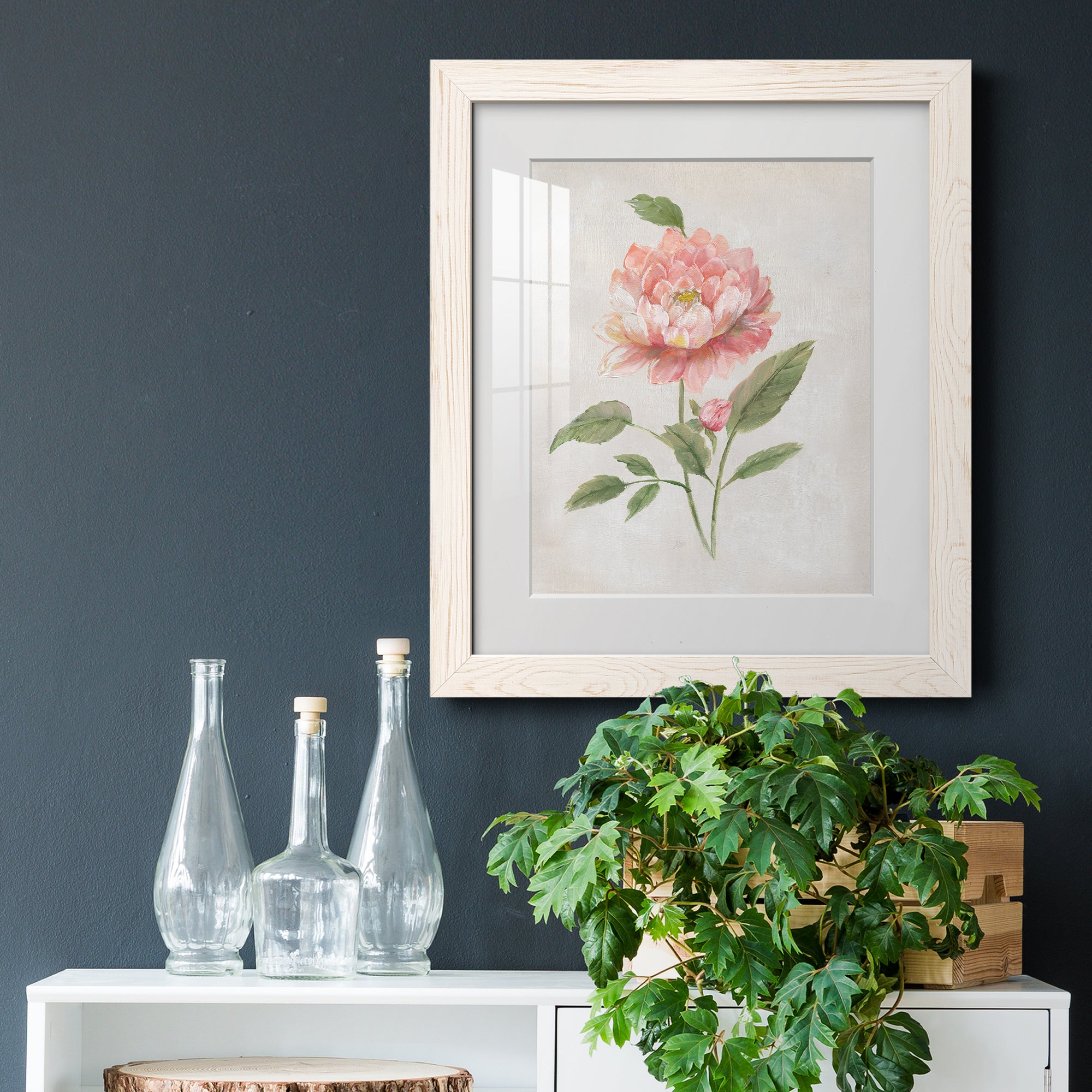 Grandiflora III - Barnwood Framed Art Print