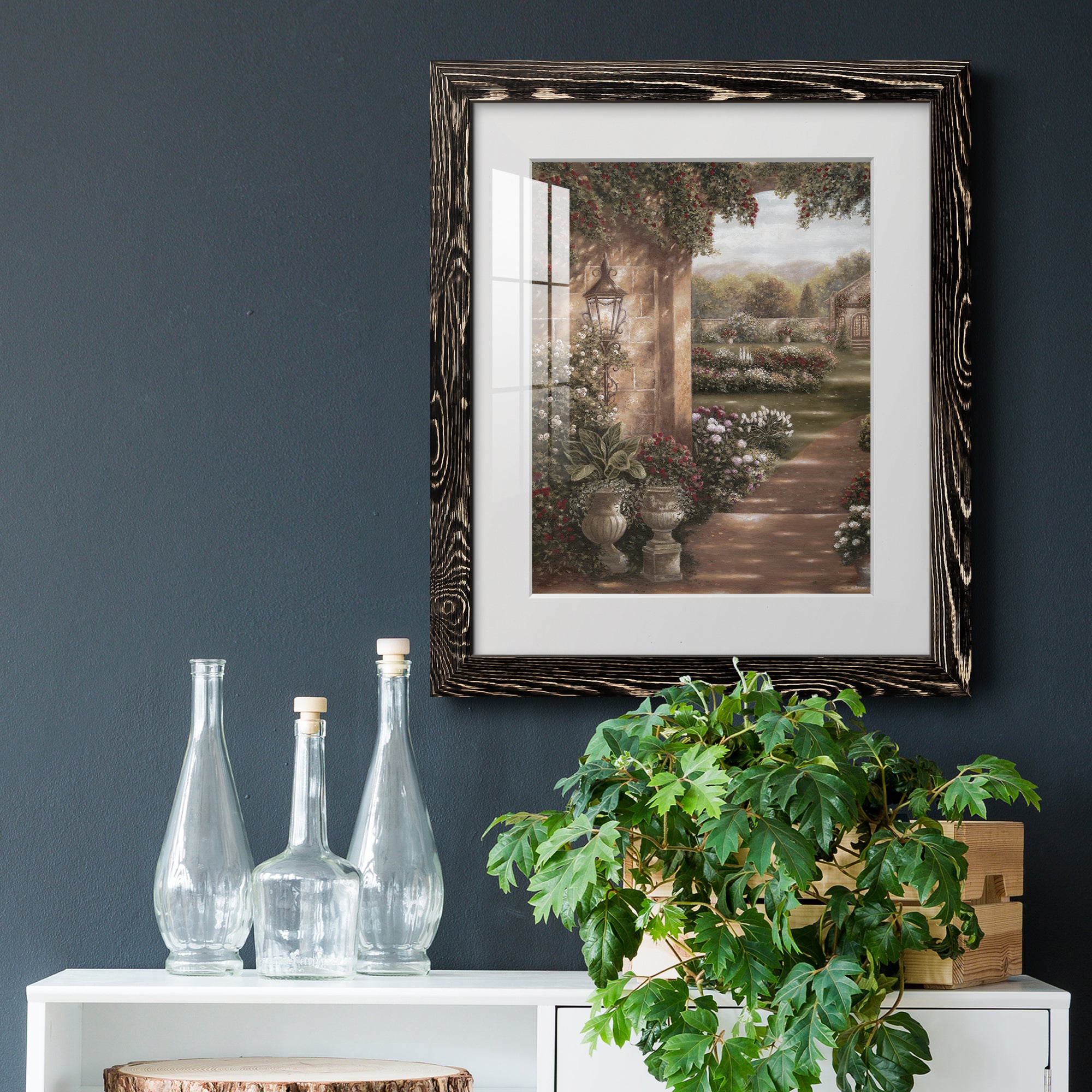 Evening in the Conservatory - Barnwood Framed Art Print