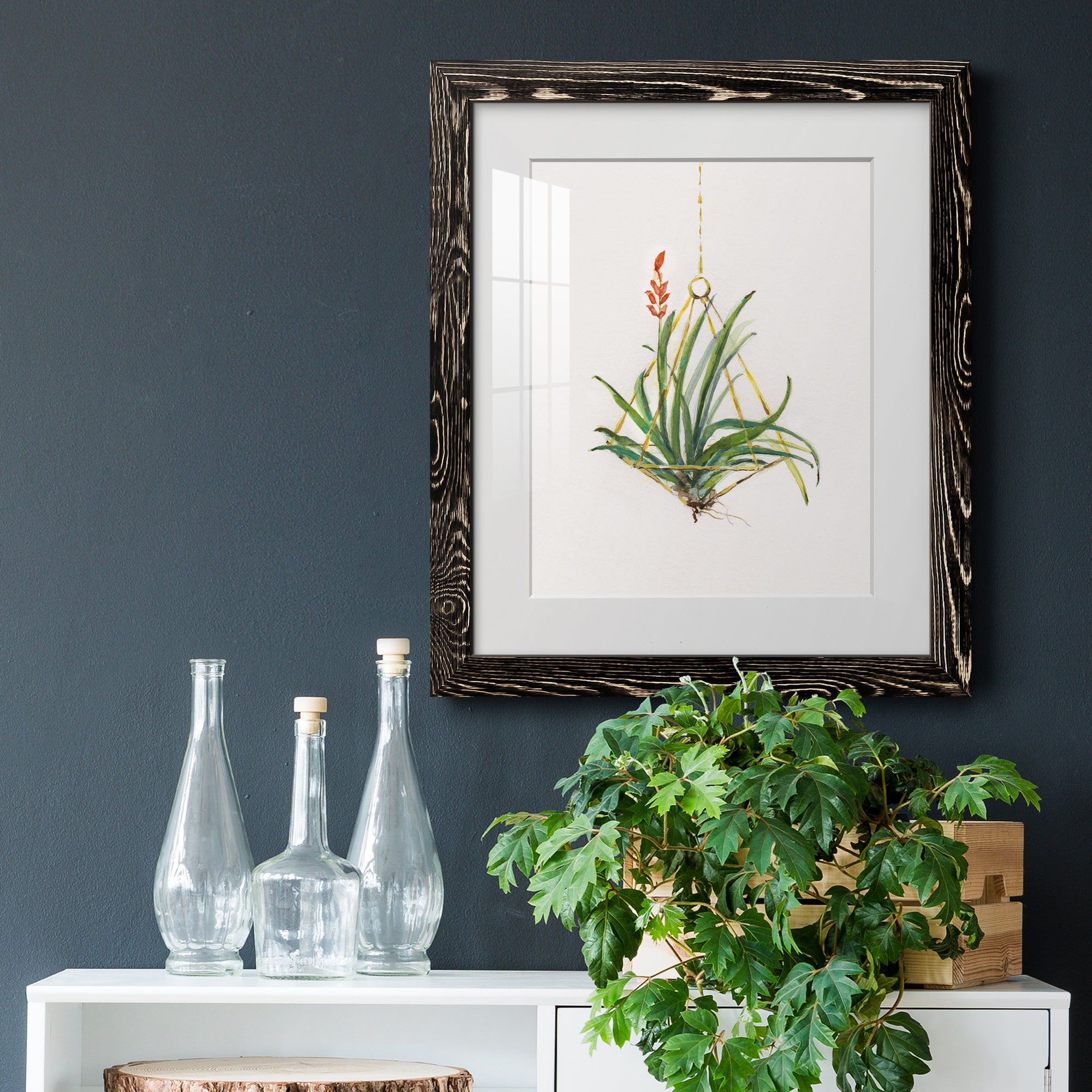 Gardenaire I - Barnwood Framed Art Print