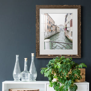 Venice Canal I - Premium Framed Print - Distressed Barnwood Frame - Ready to Hang