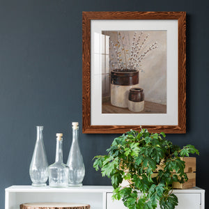 Pussywillows & Spring - Barnwood Framed Art Print