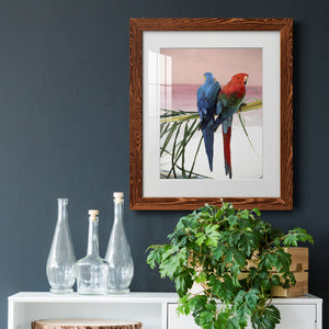 Palm Parrots - Barnwood