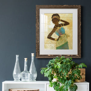 Tribal Vision II - Barnwood Framed Art Print