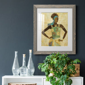 Tribal Vision I - Barnwood Framed Art Print