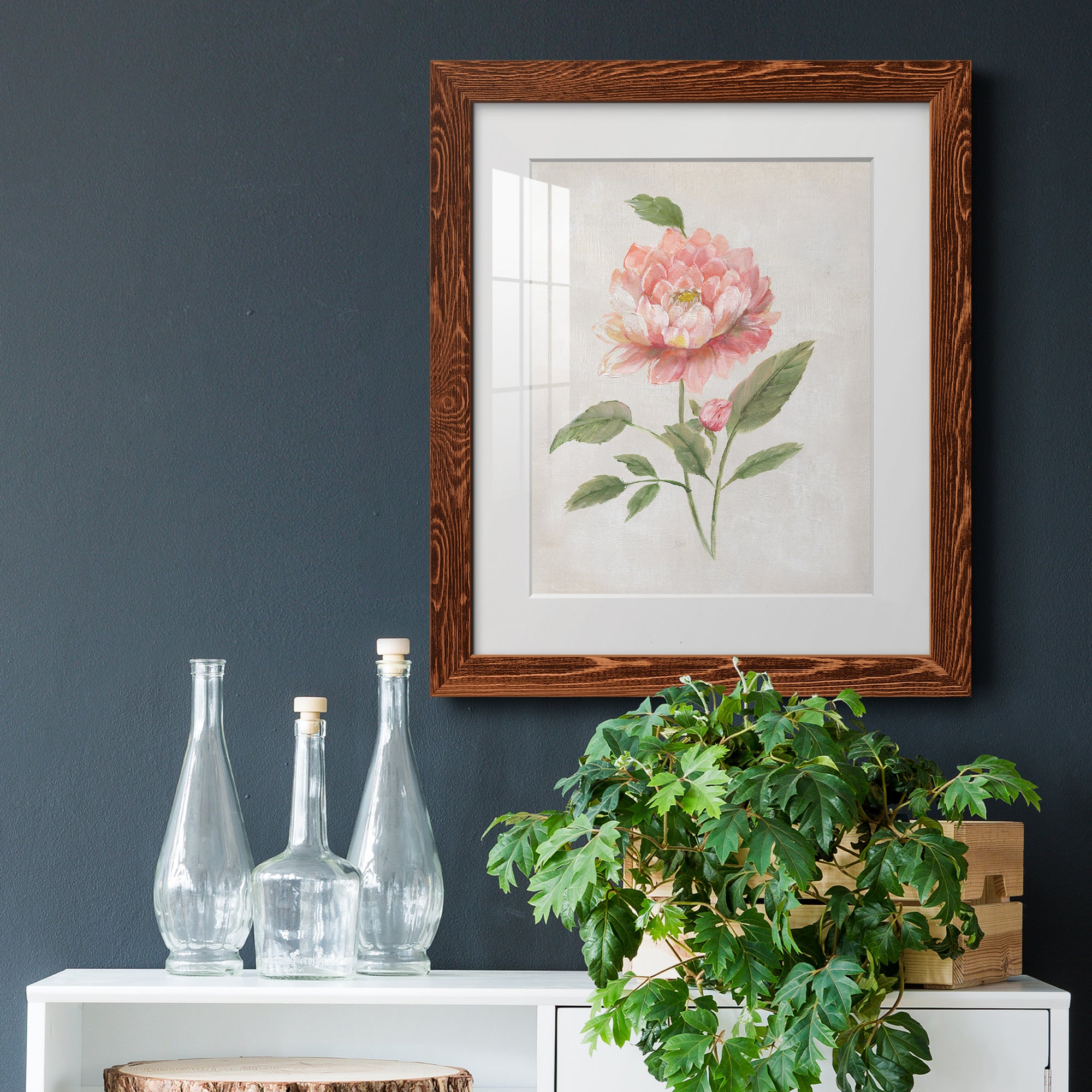Grandiflora III - Barnwood Framed Art Print