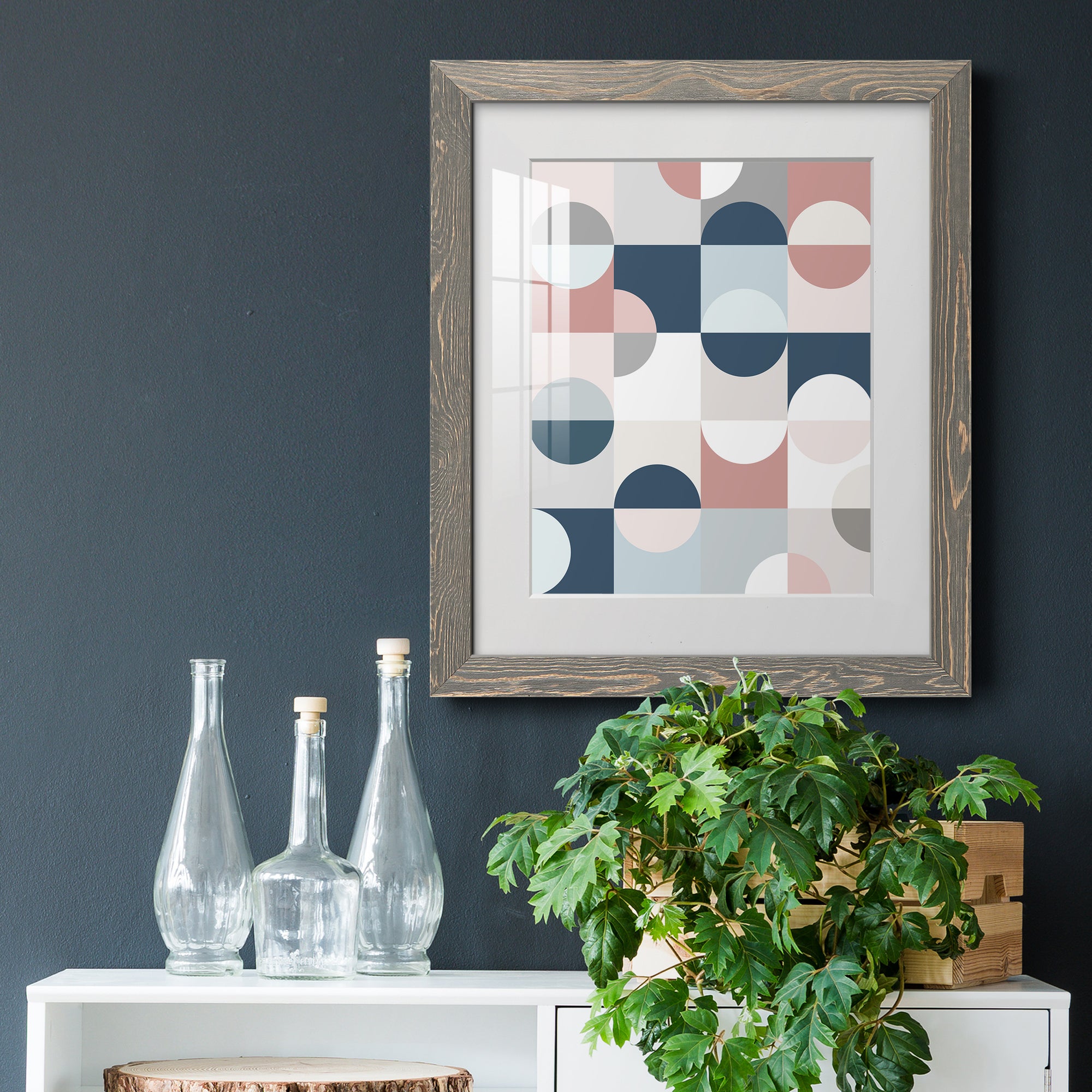 Modern Reflection - Barnwood Framed Art Print