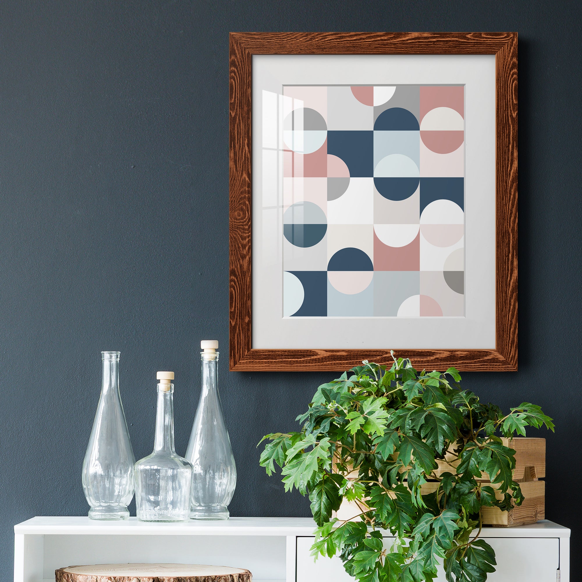 Modern Reflection - Barnwood Framed Art Print