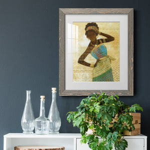 Tribal Vision II - Barnwood Framed Art Print