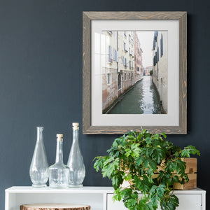 Venice Canal II - Premium Framed Print - Distressed Barnwood Frame - Ready to Hang