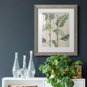 Modern Fronds I - Barnwood Framed Art Print