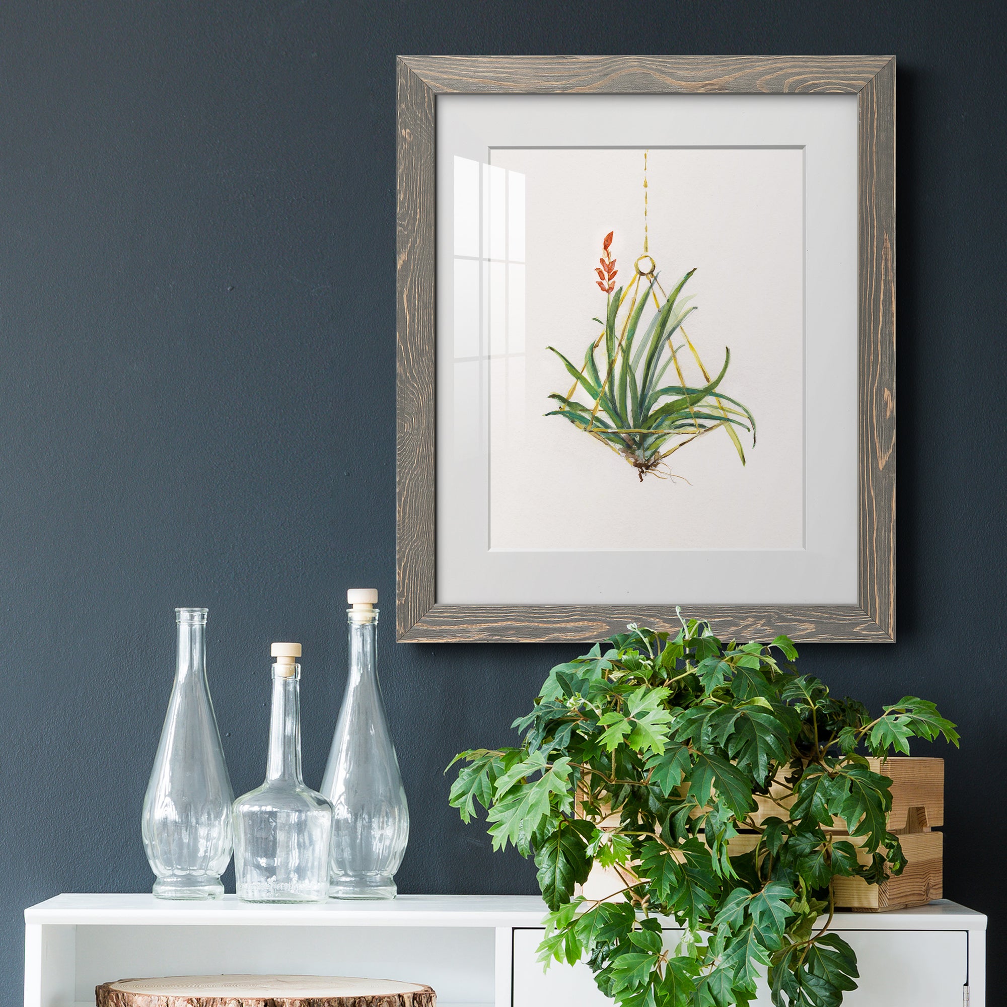Gardenaire I - Barnwood Framed Art Print