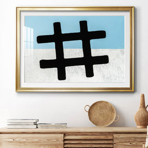 Hashtag - Modern Framed Art Print