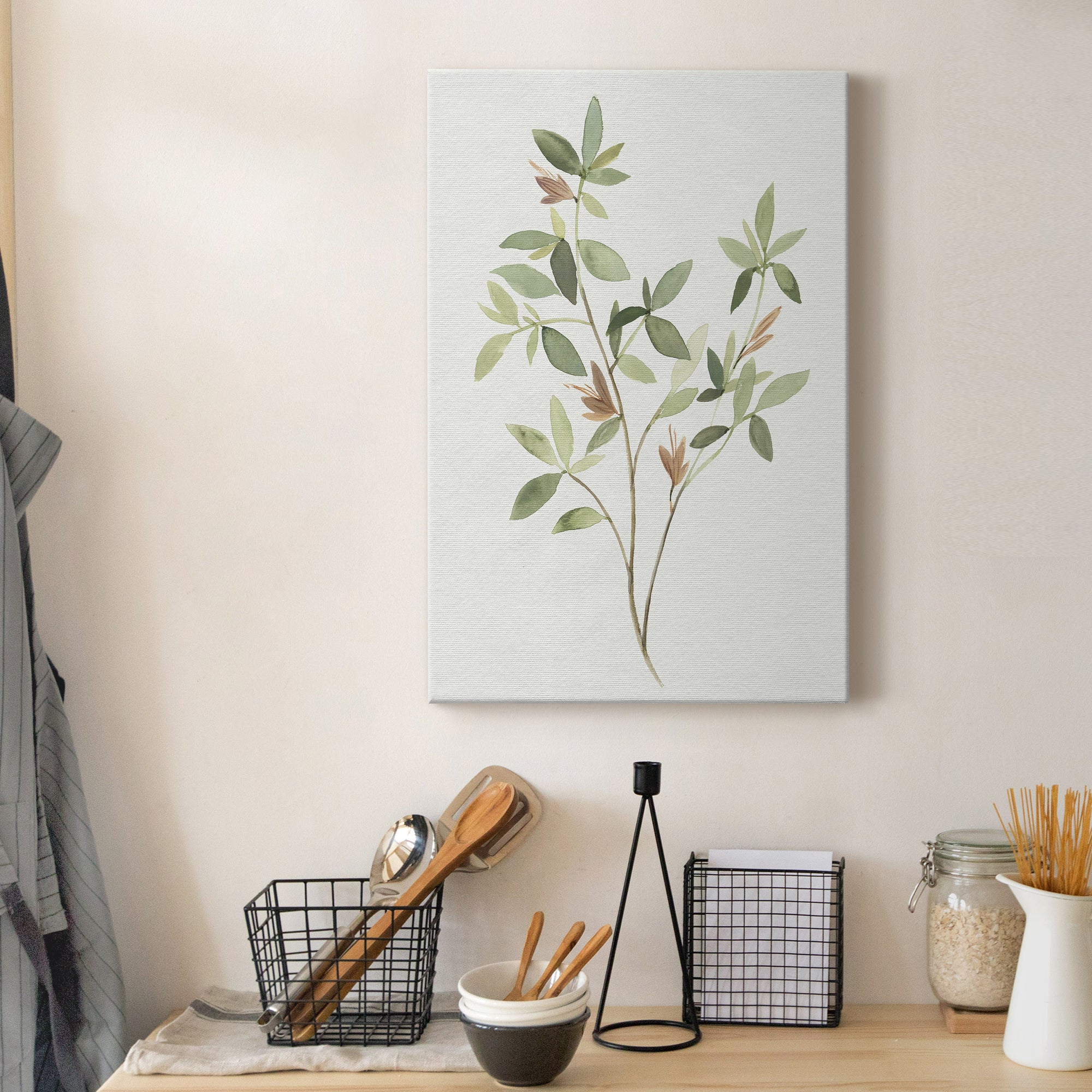 Single Sprig I Premium Gallery Wrapped Canvas - Ready to Hang