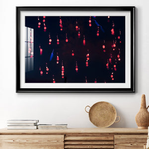 Crimson Constellation - Modern Framed Art Print