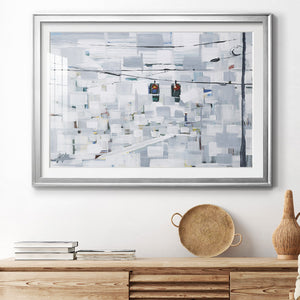 Stop on White - Modern Framed Art Print